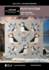 Puffin Star Quilt Pattern by Art East Quilting CO