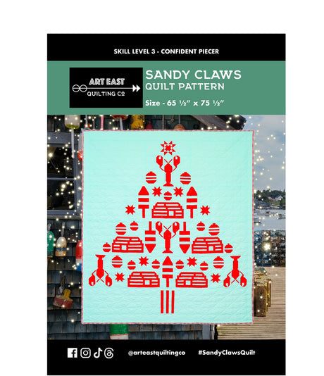 Sandy Claws Quilt Pattern by Art East Quilting CO