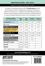 Back of the Waddle Brigade - A Penguin Quilt Pattern by Art East Quilting CO