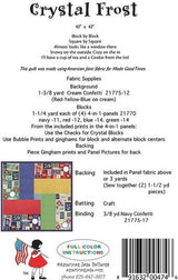 Crystal Frost Quilt Pattern