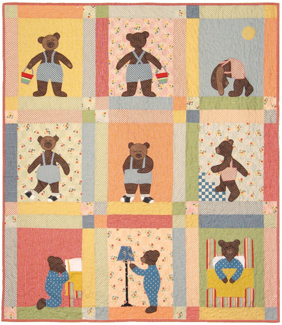 Teddy Bear, Teddy Bear Quilt Pattern by American Jane Patterns