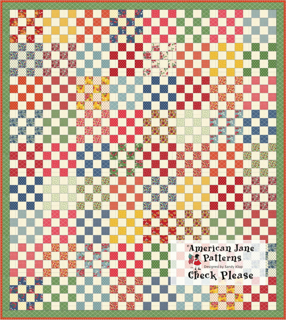 Check Please Quilt Pattern by American Jane Patterns