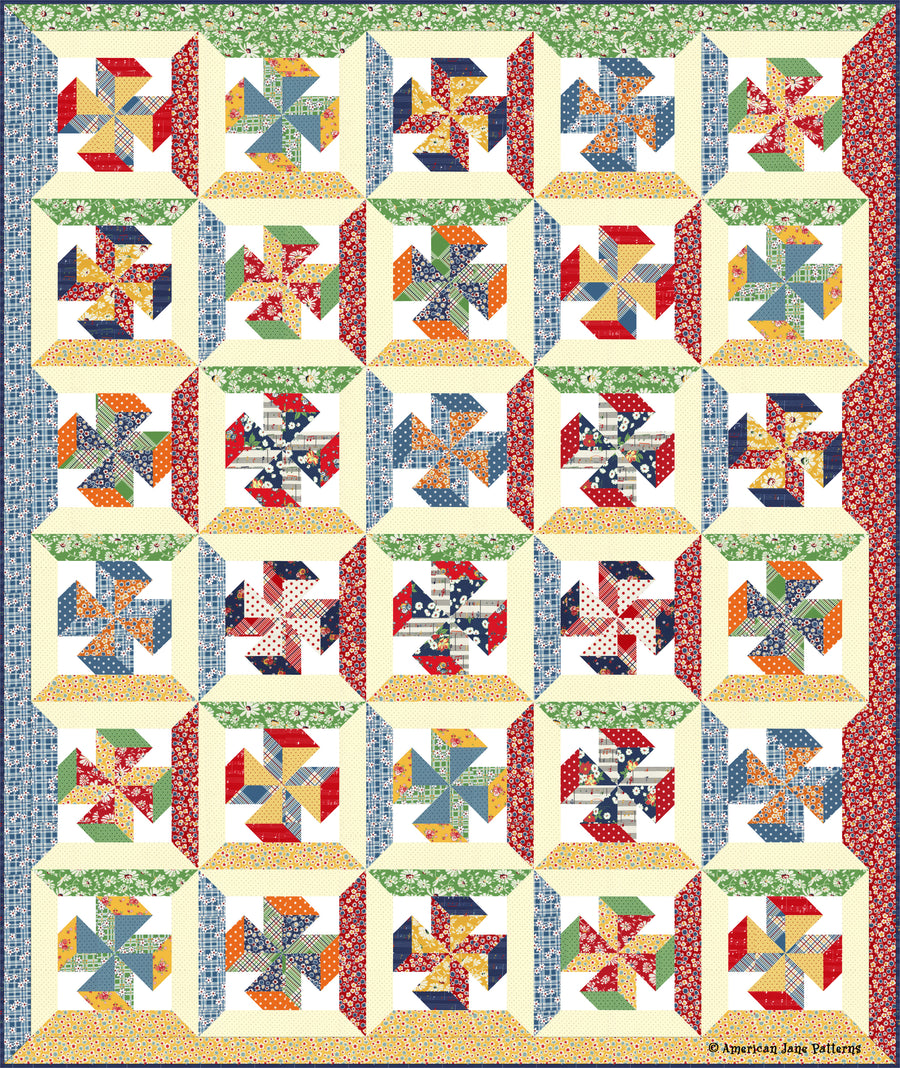 3D Pinwheels Quilt Pattern – Quilting Books Patterns and Notions