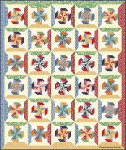 3D Pinwheels Quilt Pattern by American Jane Patterns