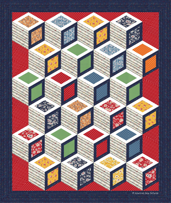 Musical Stairs Quilt Pattern by American Jane Patterns