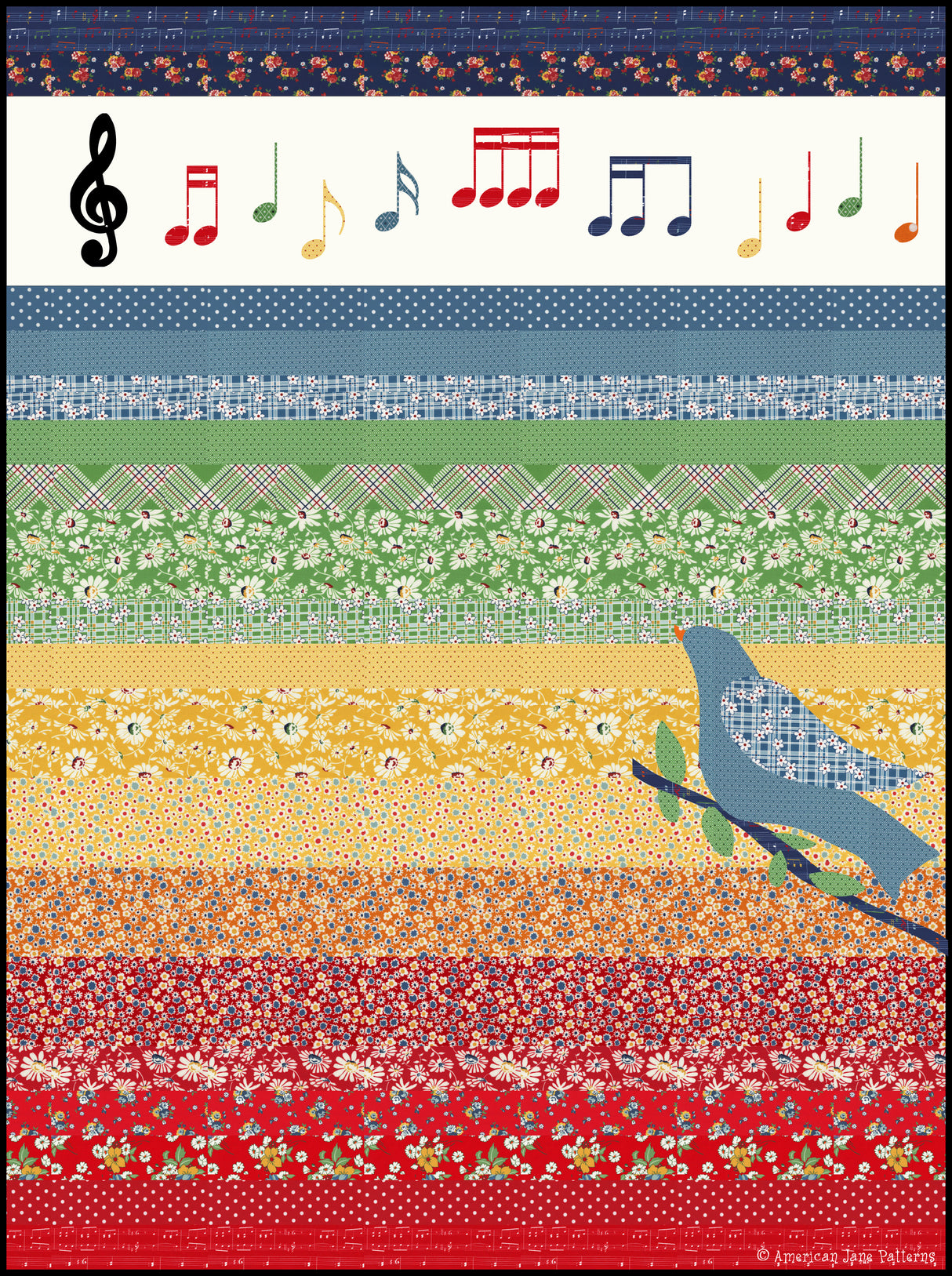Do Re Mi Quilt Pattern by American Jane Patterns