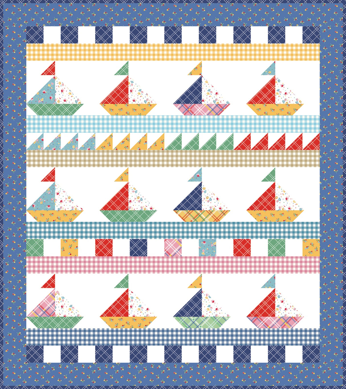 Sail Away Quilt Pattern by American Jane Patterns