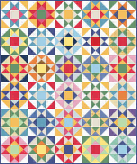Star Tiles Pindots Quilt Pattern by American Jane Patterns