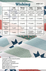 Back of the Wishing Quilt Pattern by A Bright Corner