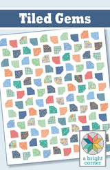 Tiled Gems Quilt Pattern by A Bright Corner