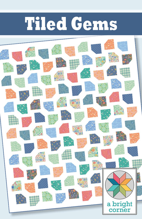 Tiled Gems Quilt Pattern by A Bright Corner