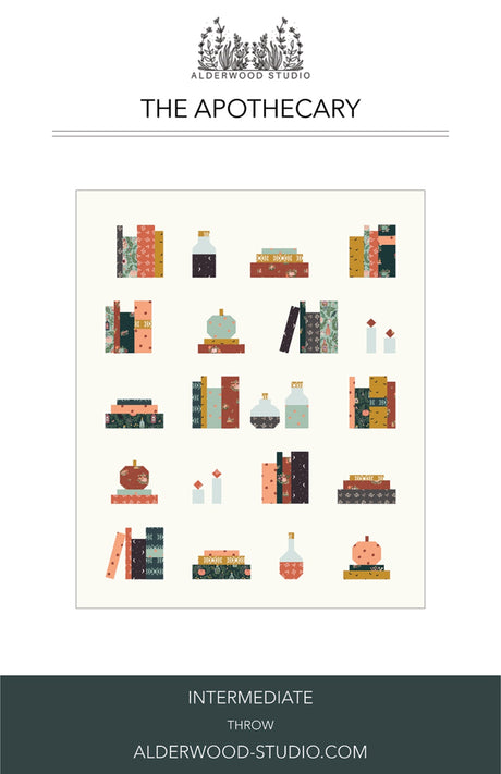 Apothecary Quilt Pattern - Alderwood Studio Patterns - 60" x 72"
