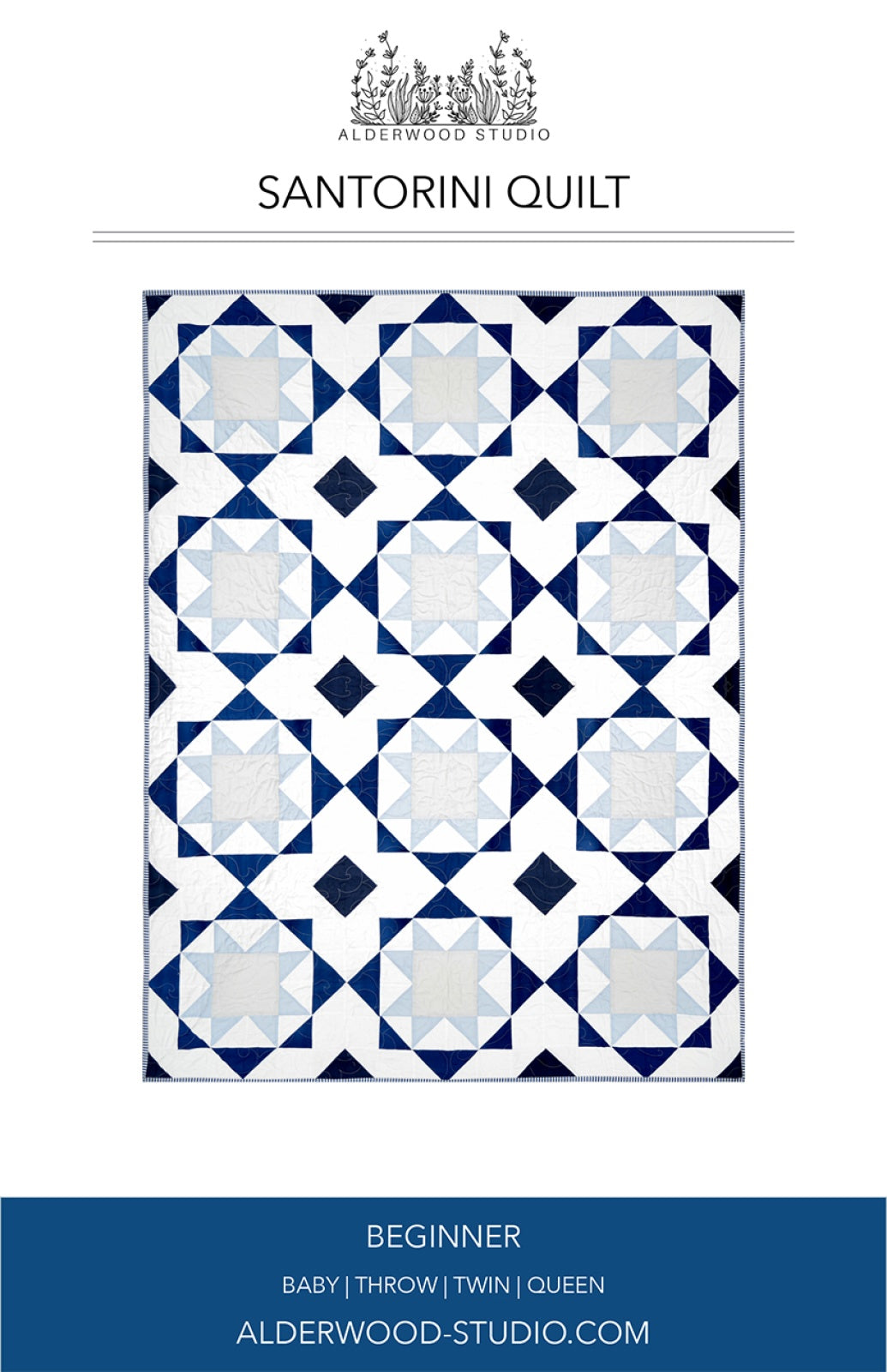 Santorini Quilt Pattern by Alderwood Studio Patterns