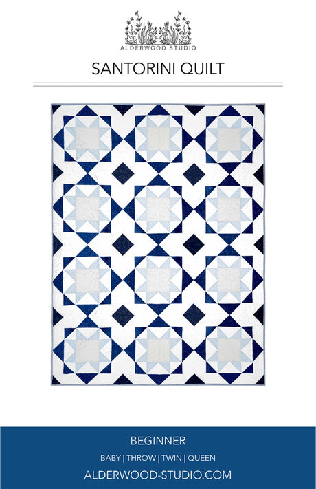Santorini Quilt Pattern by Alderwood Studio Patterns