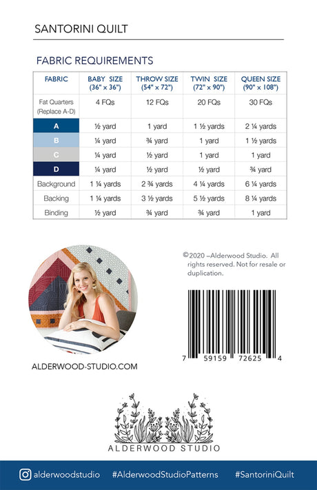 Santorini Quilt Pattern