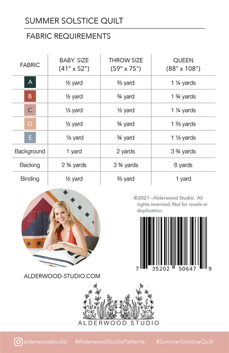 Summer Solstice Quilt Pattern