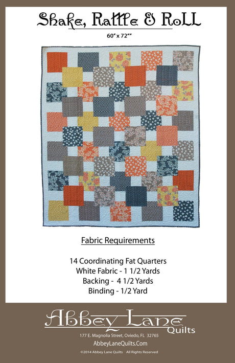 Shake, Rattle & Roll Quilt Pattern