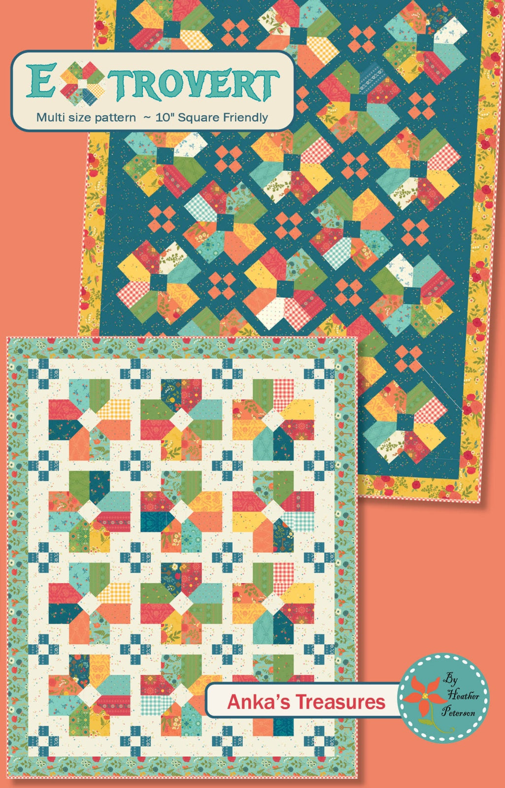 Extrovert Quilt Pattern by Anka's Treasures