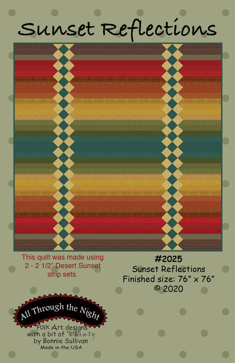 Sunset Reflections Quilt Pattern by All Through The Night
