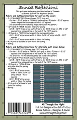 Back of the Sunset Reflections Quilt Pattern by All Through The Night