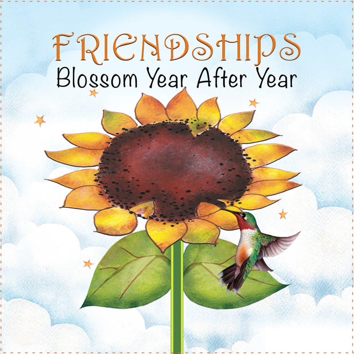 Fabric Art Panel 6in Sunflower Blossom by Jody Houghton Designs