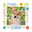 Art Panel 6in Corgi by Jody Houghton Designs