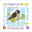 Art Panel 6in Sparrow by Jody Houghton Designs