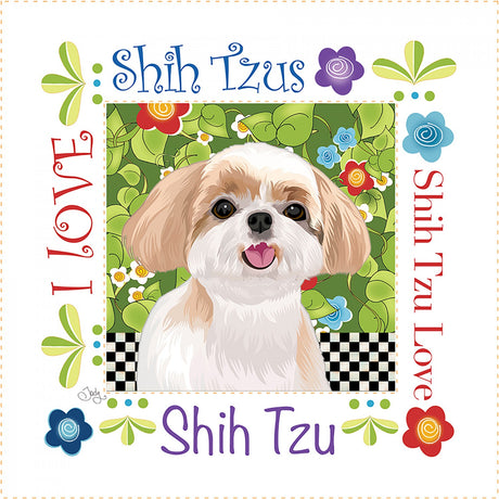Art Panel 6in ShihTzus by Jody Houghton Designs