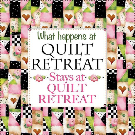 Art Panel 6in P & B Quilt Retreat by Jody Houghton Designs