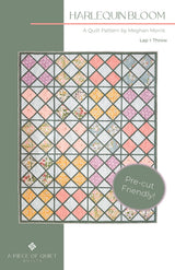 Harlequin Bloom Quilt Quilt Pattern by A Piece Of Quiet Quilts