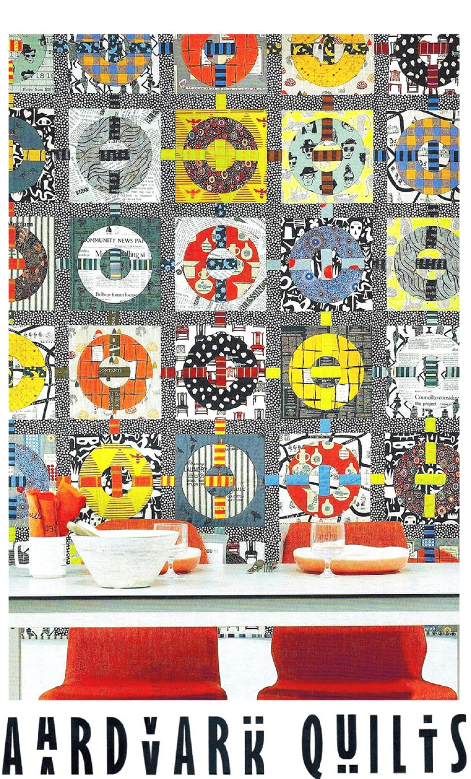 What's So Funny 'Bout Peace, Love, and Understanding Quilt Pattern by Aardvark Quilts
