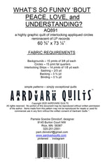 What's So Funny 'Bout Peace, Love, and Understanding Quilt Pattern