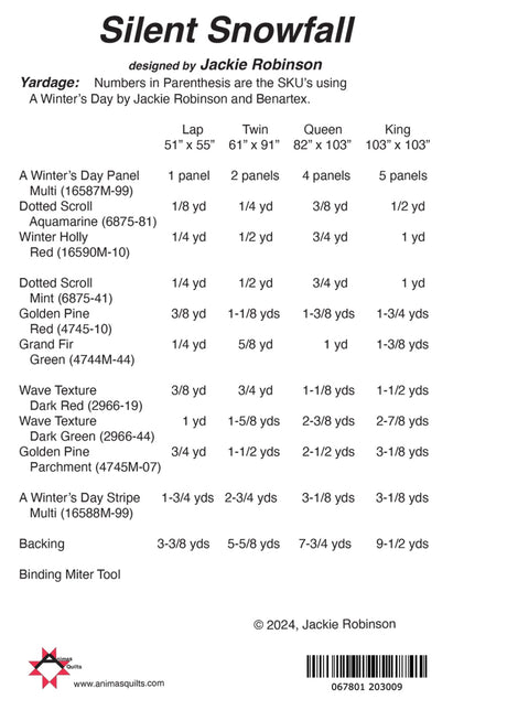 Silent Snowfall Quilt Pattern