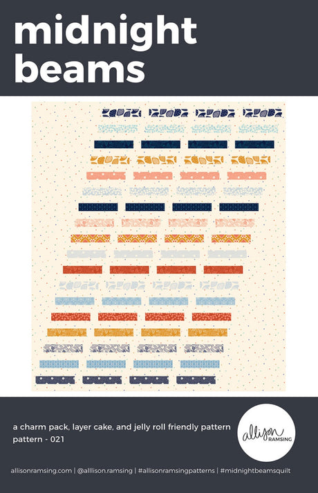 Midnight Beams Quilt Pattern by Allison Ramsing