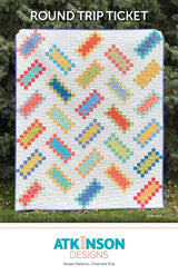 Round Trip Ticket Quilt Pattern by Atkinson Designs