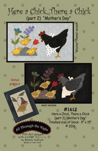Here a Chick There a Chick 2 Mothers Day Pattern by All Through The Night