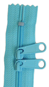 24in Turquoise Zipper Double Slide by Aunties Two
