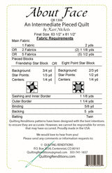 Back of the About Face Downloadable Pattern by Quilting Renditions