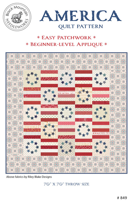 America Quilt Pattern by Black Mountain Needleworks