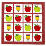 An Apple for the Teacher ITH Wall Hanging by Fabric Confetti