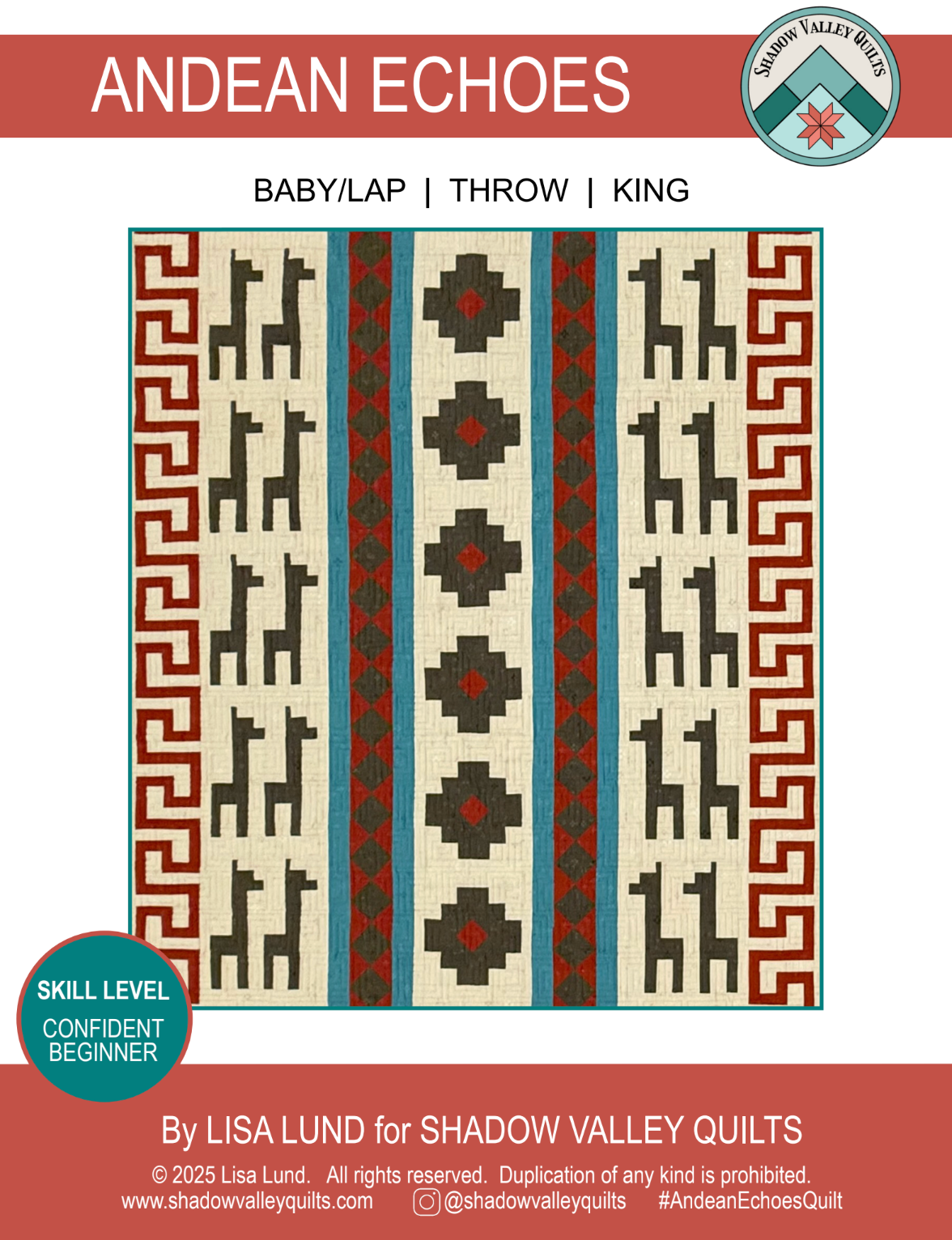 Andean Echoes Downloadable Pattern by Shadow Valley Quilts 