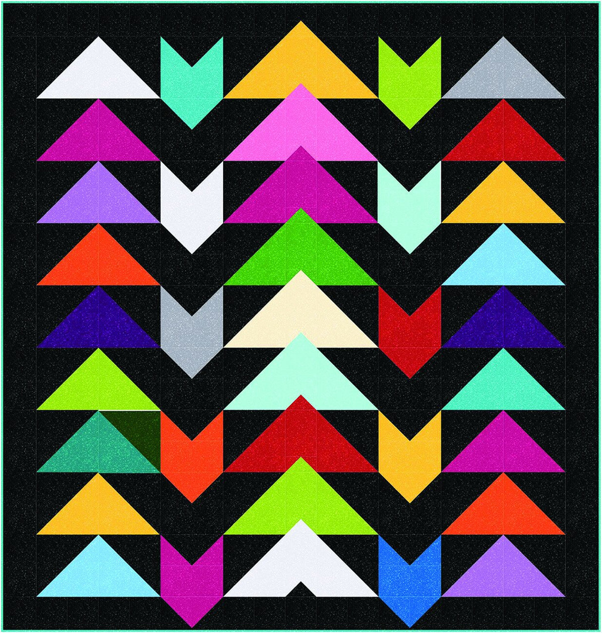 Arrows and Specs Dark Downloadable Pattern by Windmill Quilts