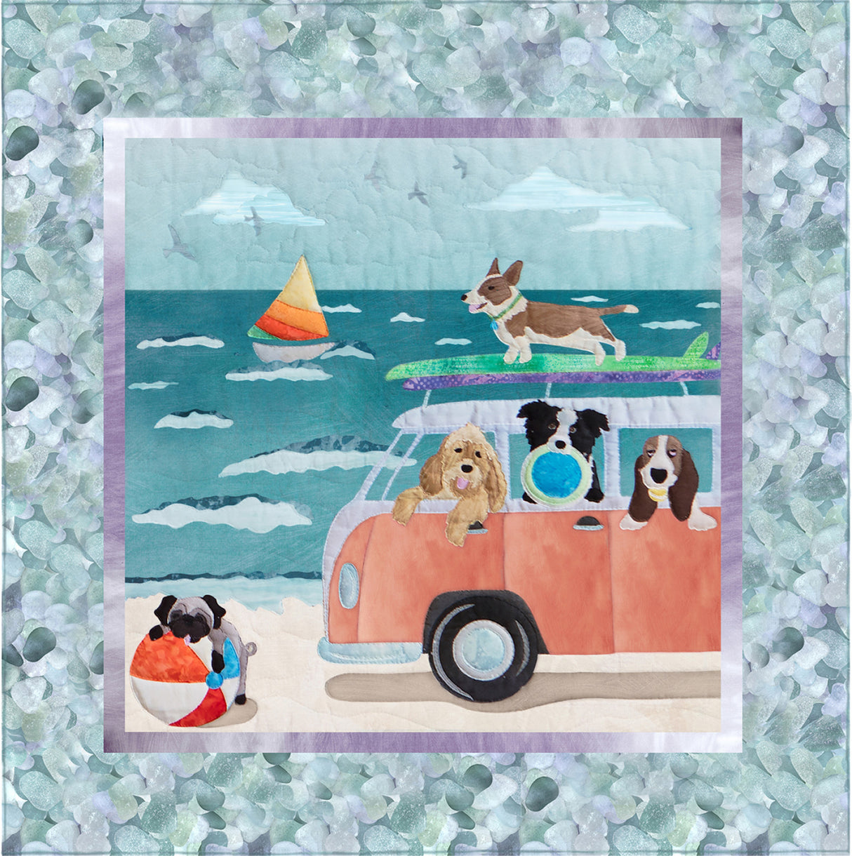 Beach Bums Applique Pattern by Pine Needles