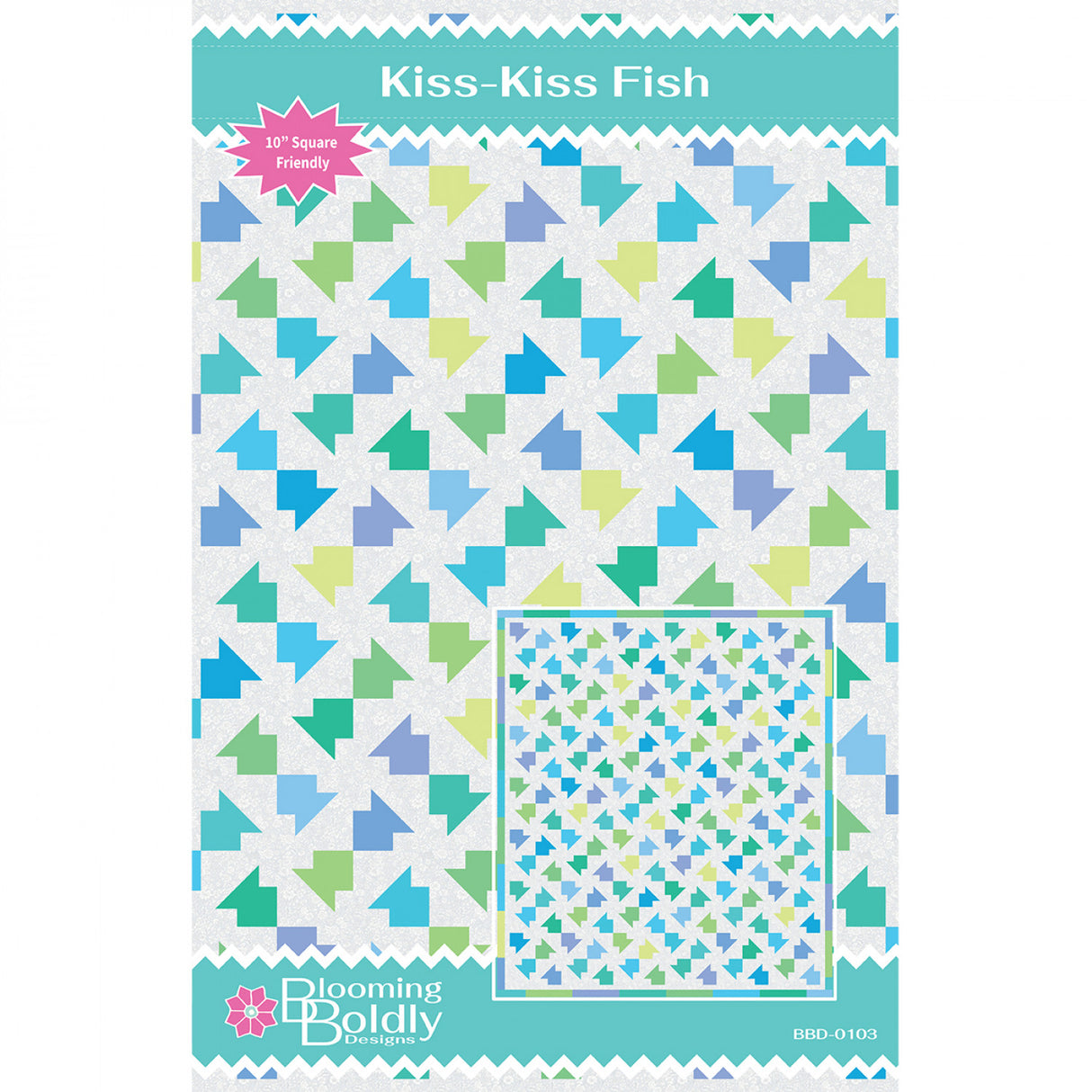 Kiss-Kiss Fish Quilt Pattern by Blooming Boldly