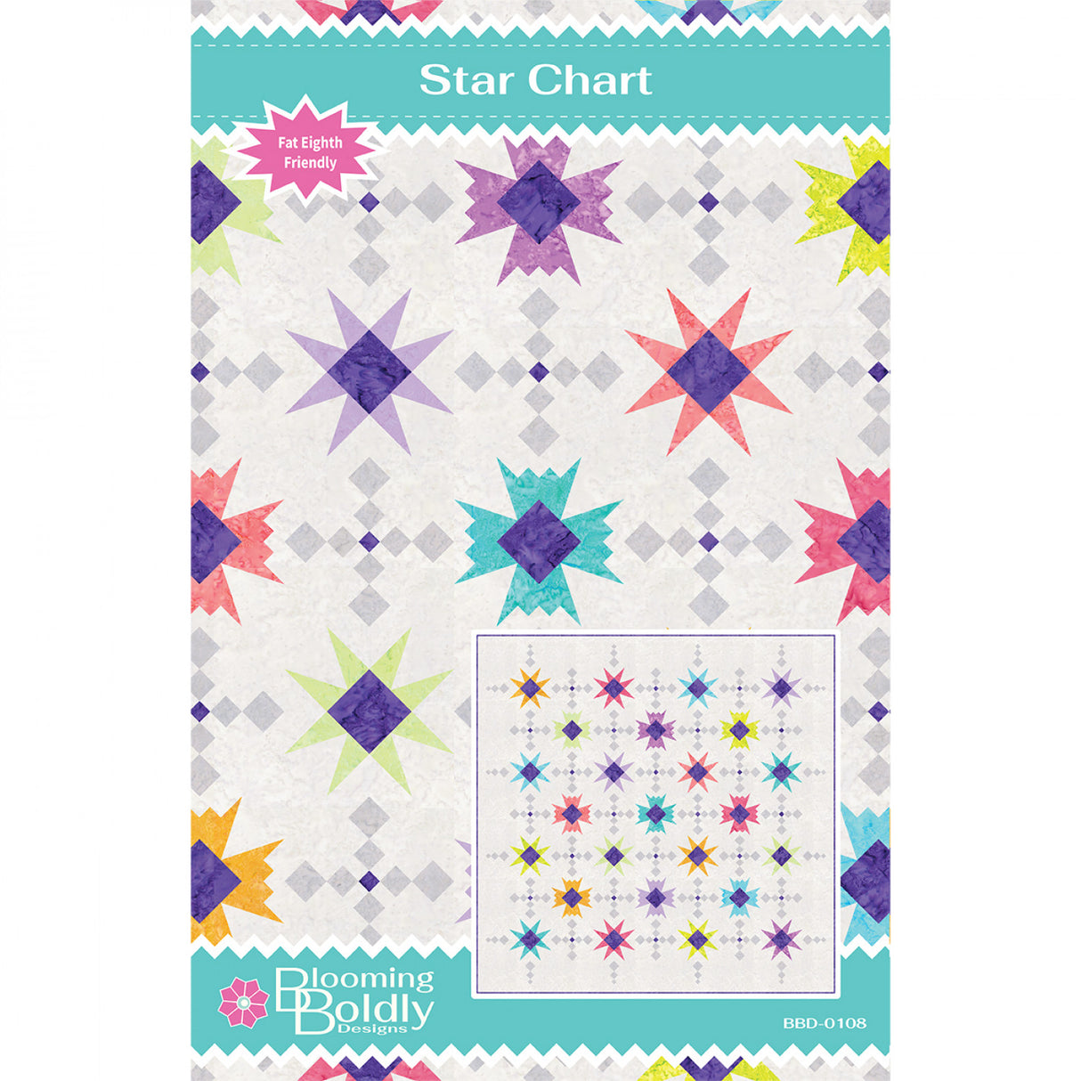 Star Chart Quilt Pattern by Blooming Boldly