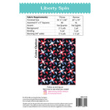 Back of the Liberty Spin Quilt Pattern by Blooming Boldly