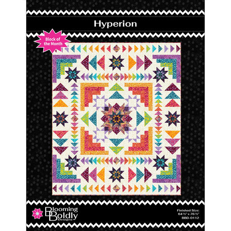 Hyperion Block of the Month Quilt Pattern by Blooming Boldly