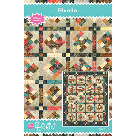 Pixelle Quilt Pattern by Blooming Boldly