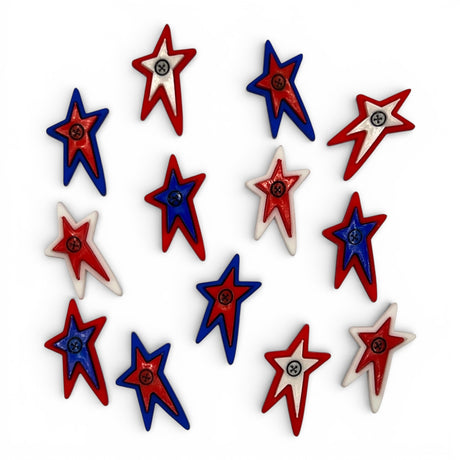 Shooting Stars Craft & Sewing Buttons Quilt Pattern by Buttons Galore