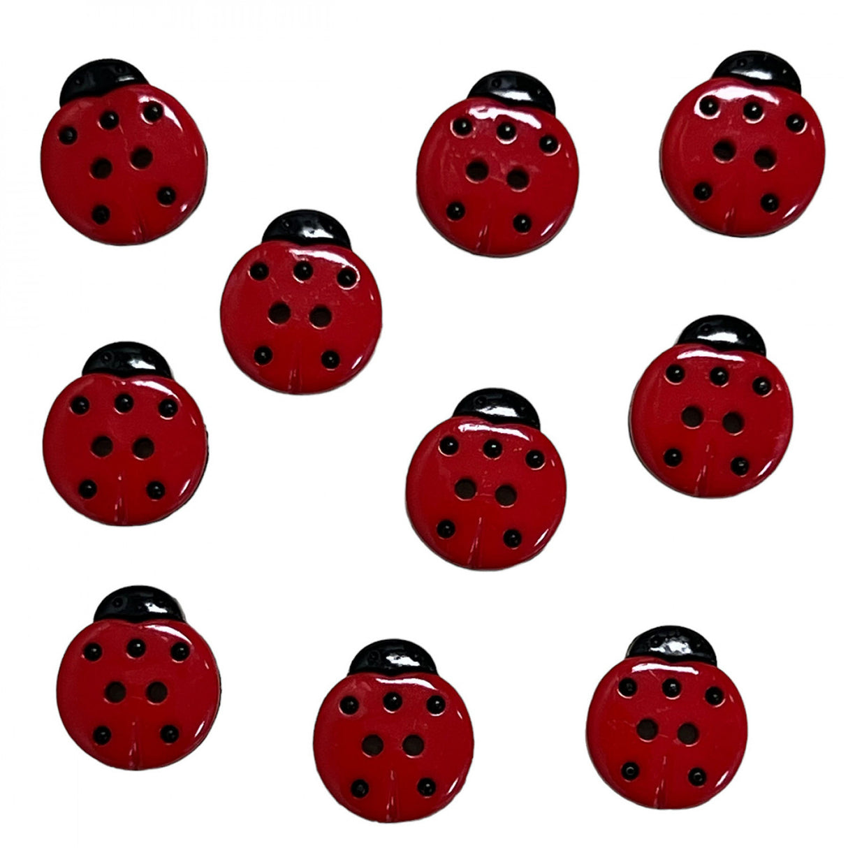 Ladybugs 2 hole Theme Buttons by Buttons Galore